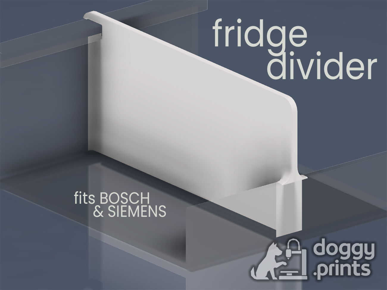 Fridge Door Shelf Divider – Siemens/Bosch Style