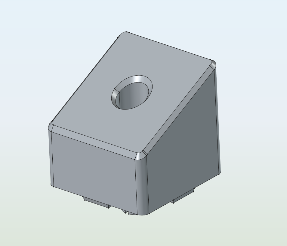 3030 aluminum profile slanted end cap