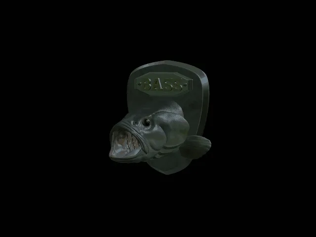 Largemouth Bass Head Trophy
