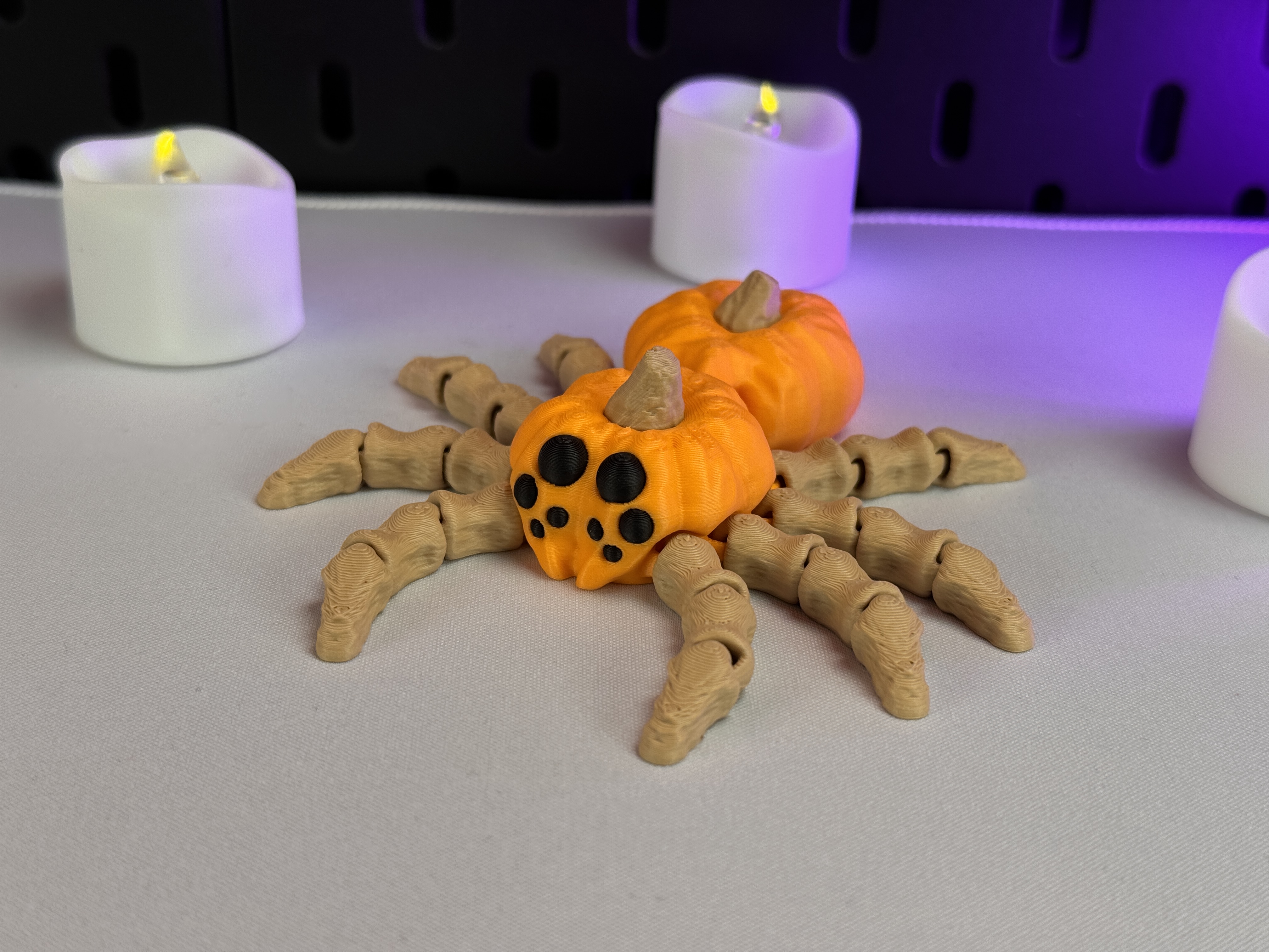 Articulated Pumpkin Spider