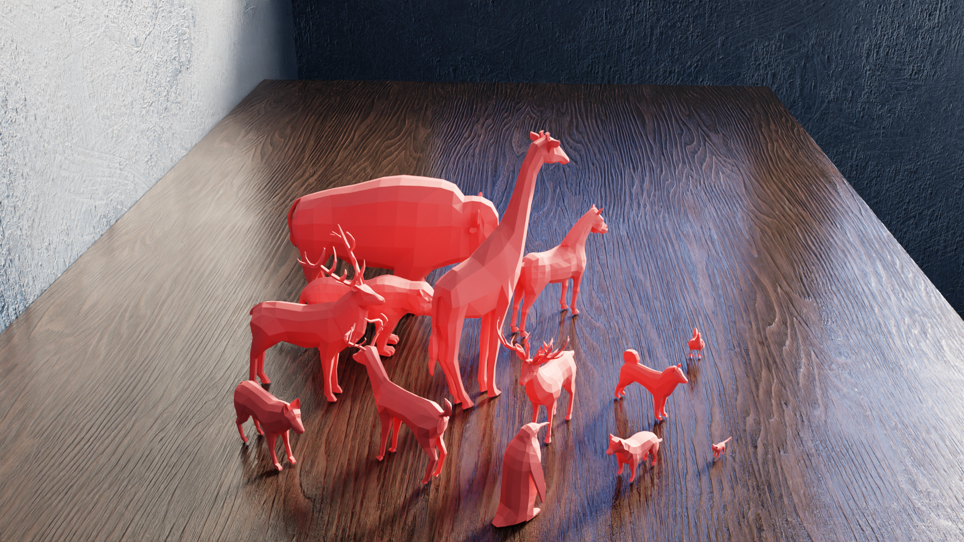 Animal Models Collection Low Poly V1