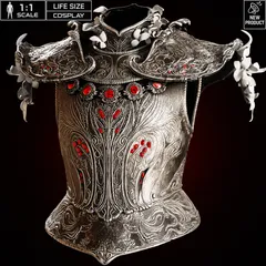 HOSLOW'S CUIRASS PAULDRONS GORGET TASSETS life size cosplay – Elden Ring Fan Art STL
