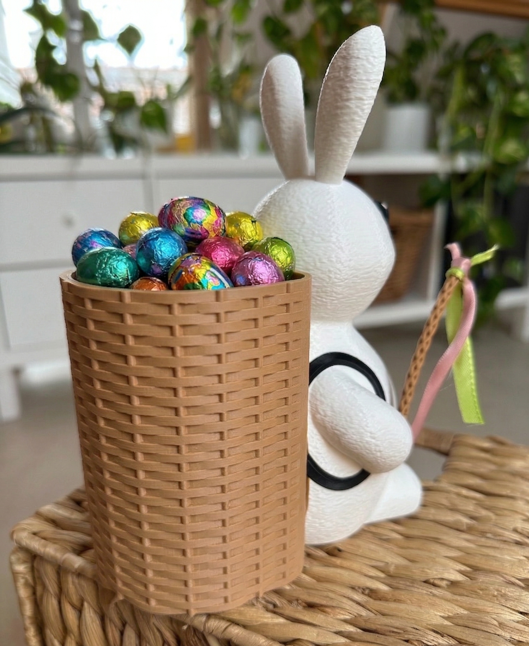 Easter Bunny - Basket Backpack for chocolatte Eggs or Growing Easter Wheat — miniatura 3