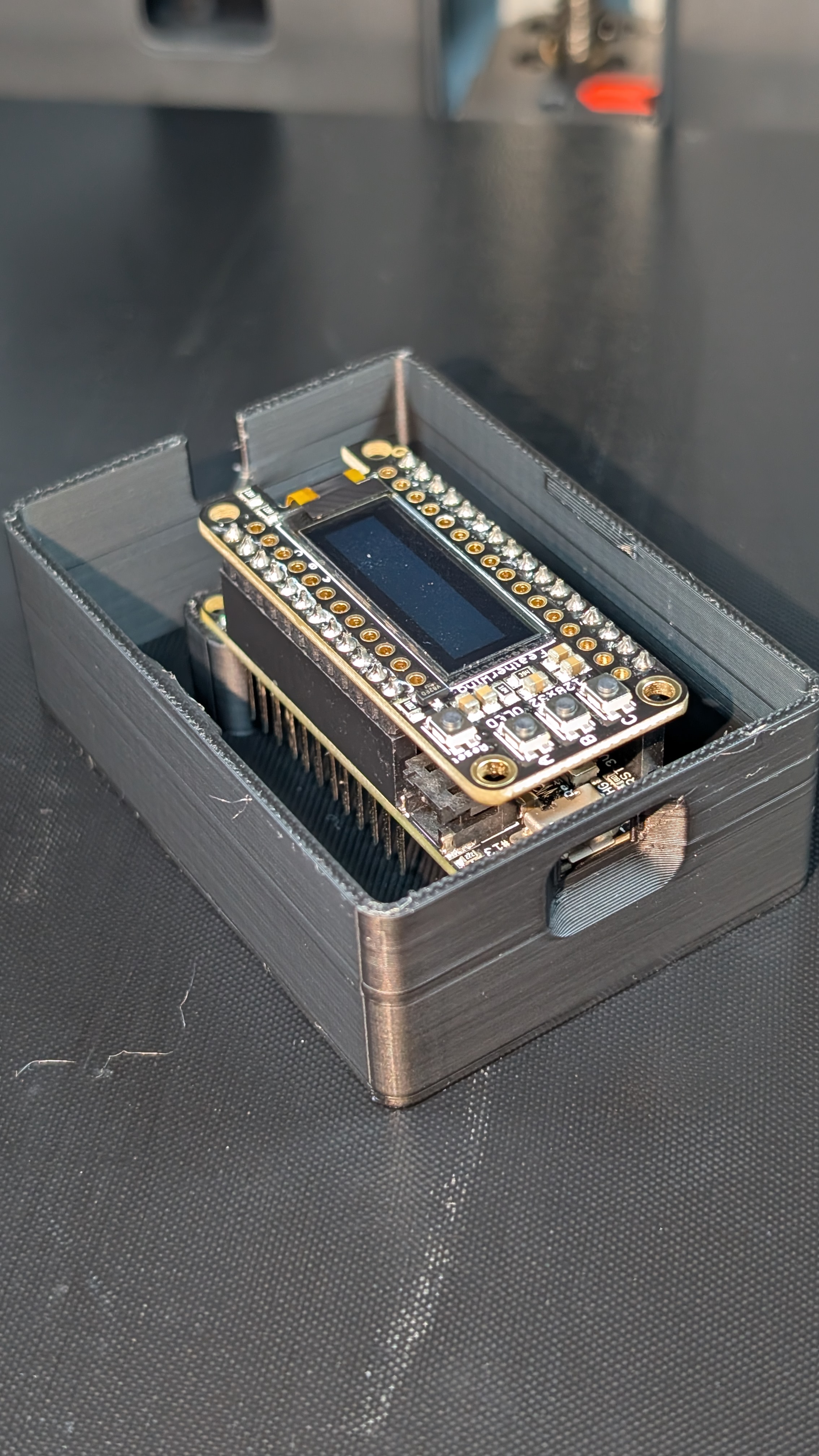Box for Feather M0 with bottom headers