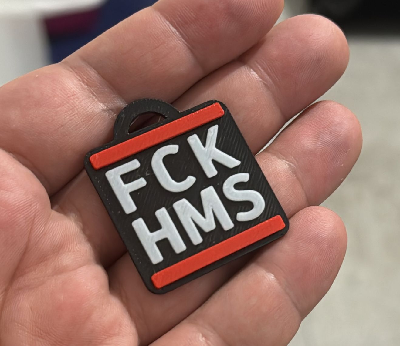 FCK HMS Keychain - F**k Hamas