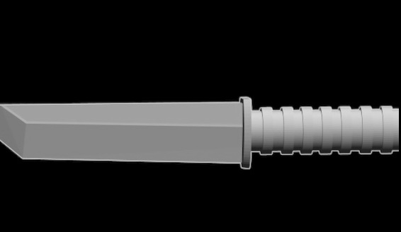 Miniatura 2 do modelo 3D COMBAT KNIFE PROP