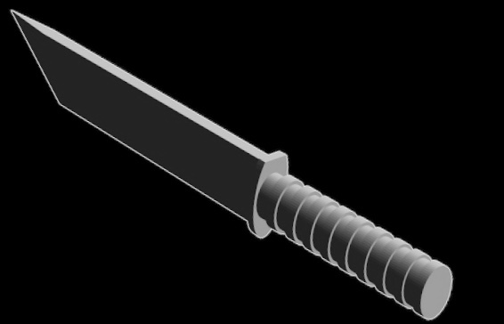Miniatura 3 do modelo 3D COMBAT KNIFE PROP