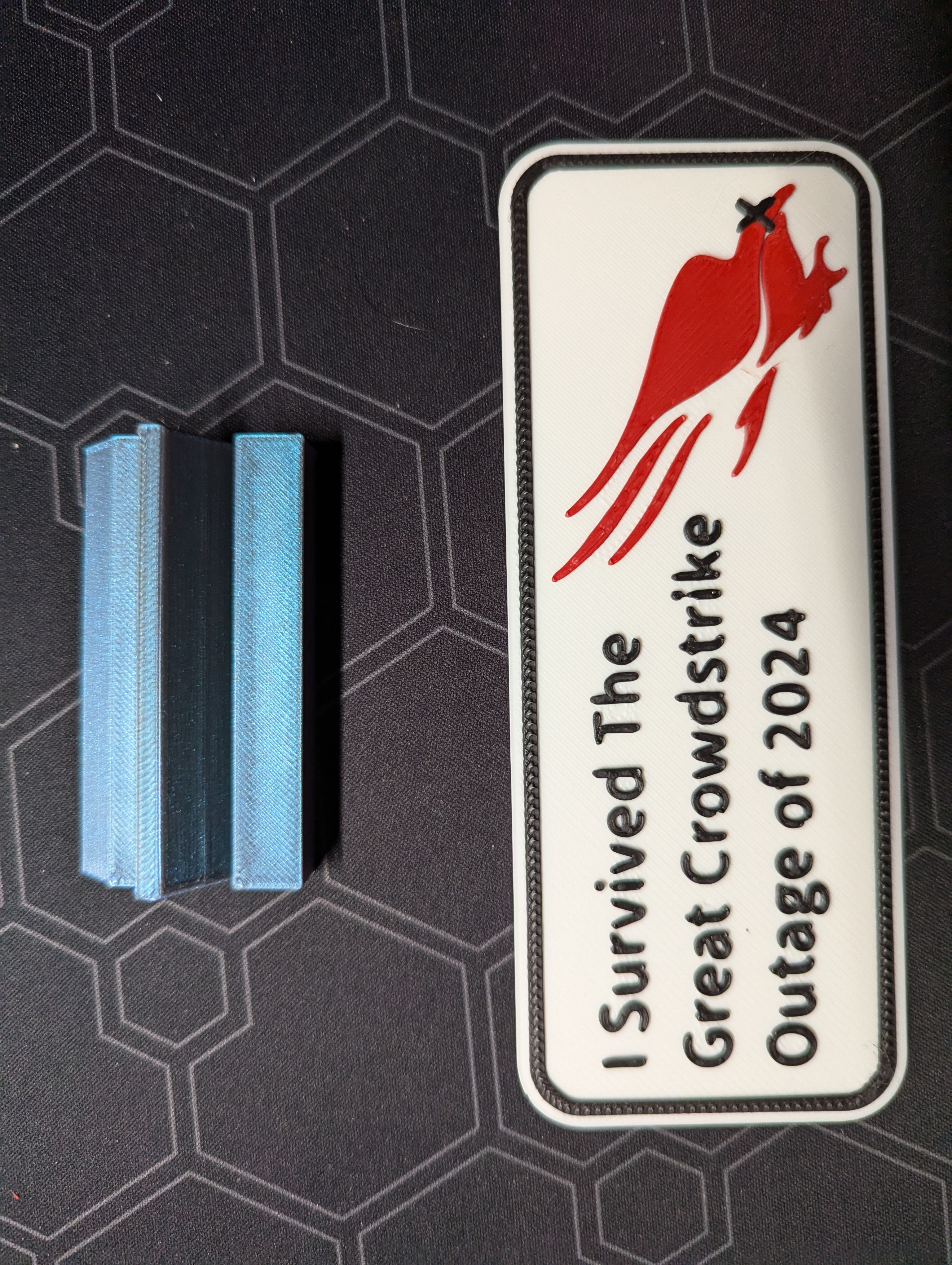 I survived CrowdStrike 2024 Plate by Electrokev Download free STL model