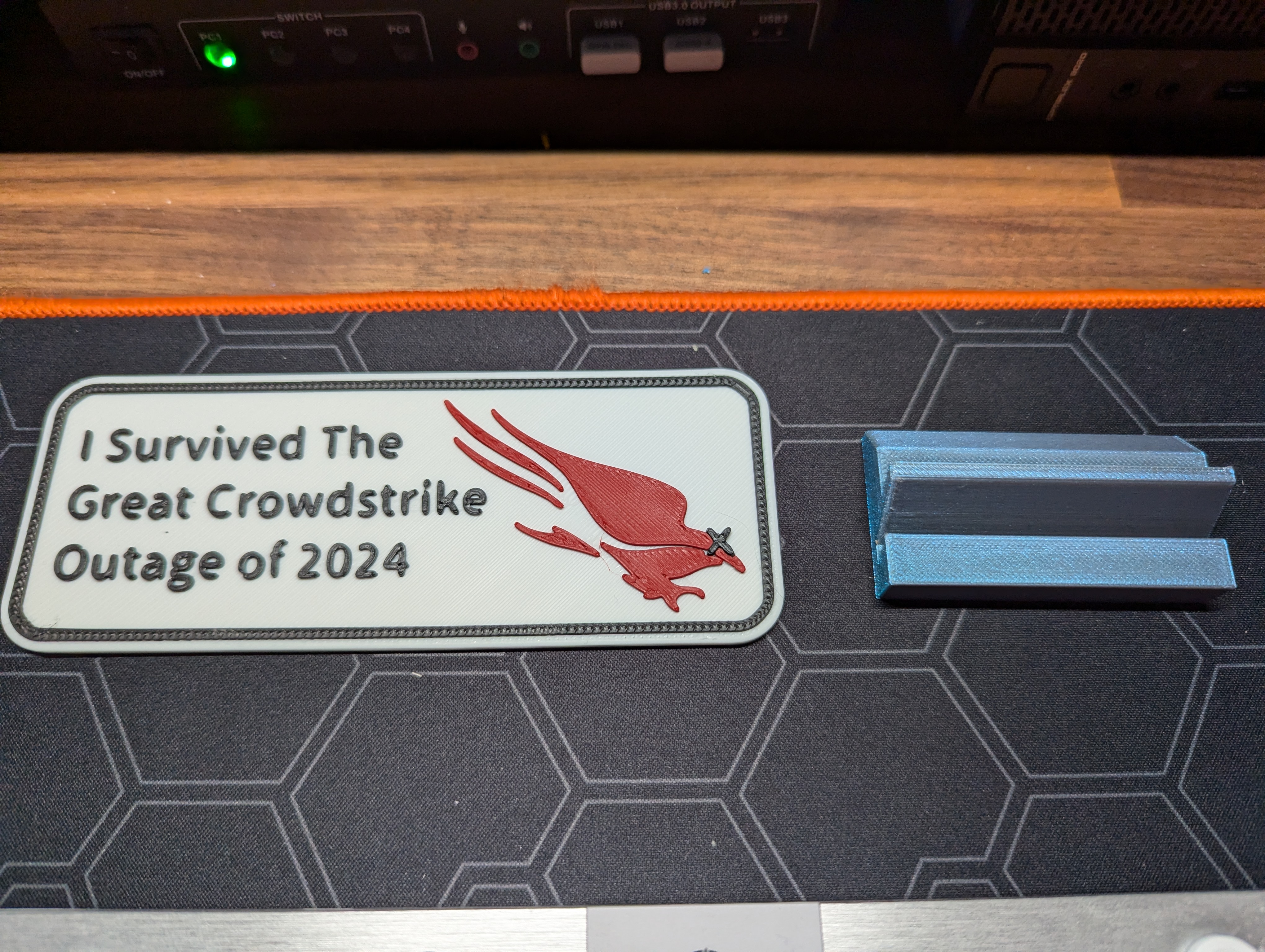 I survived CrowdStrike 2024 Plate by Electrokev Download free STL model