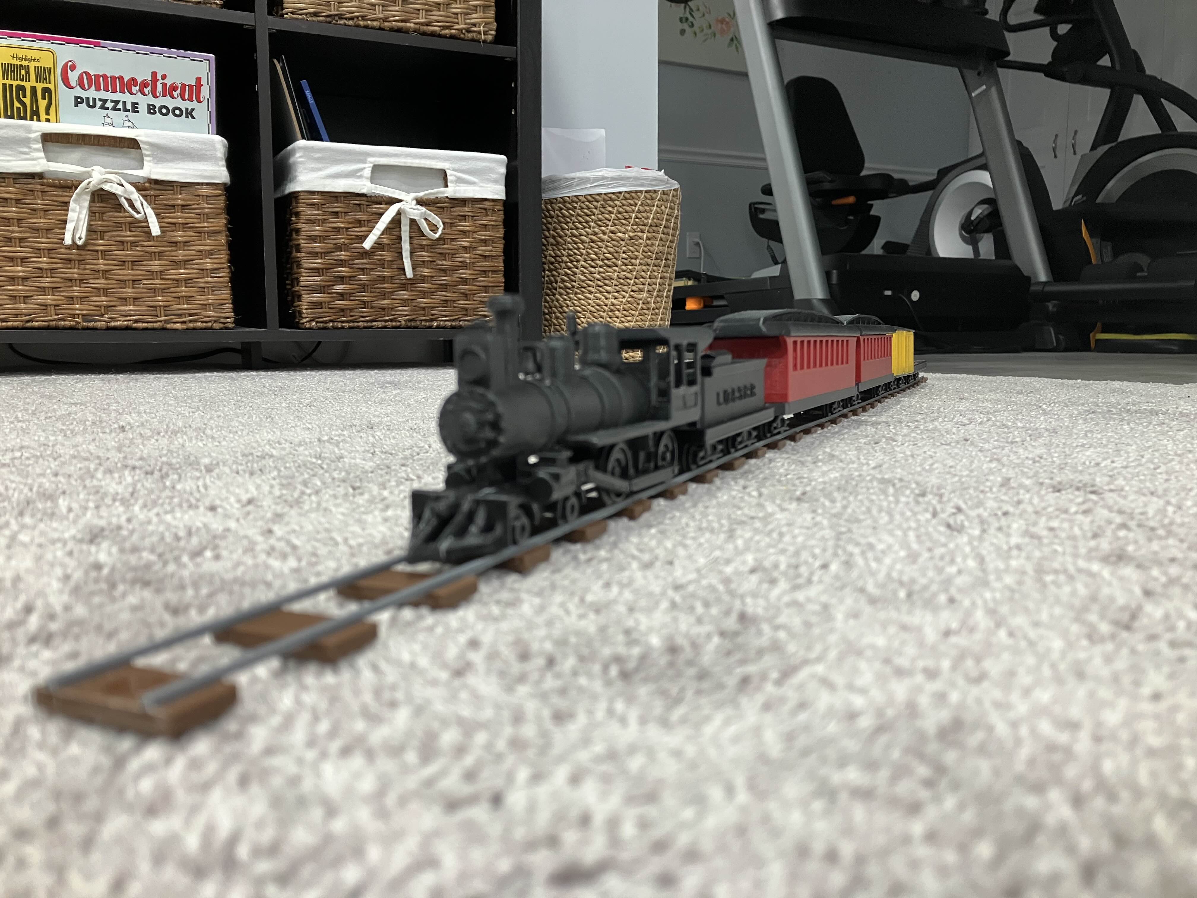 Little Old and Slow Train and Cars