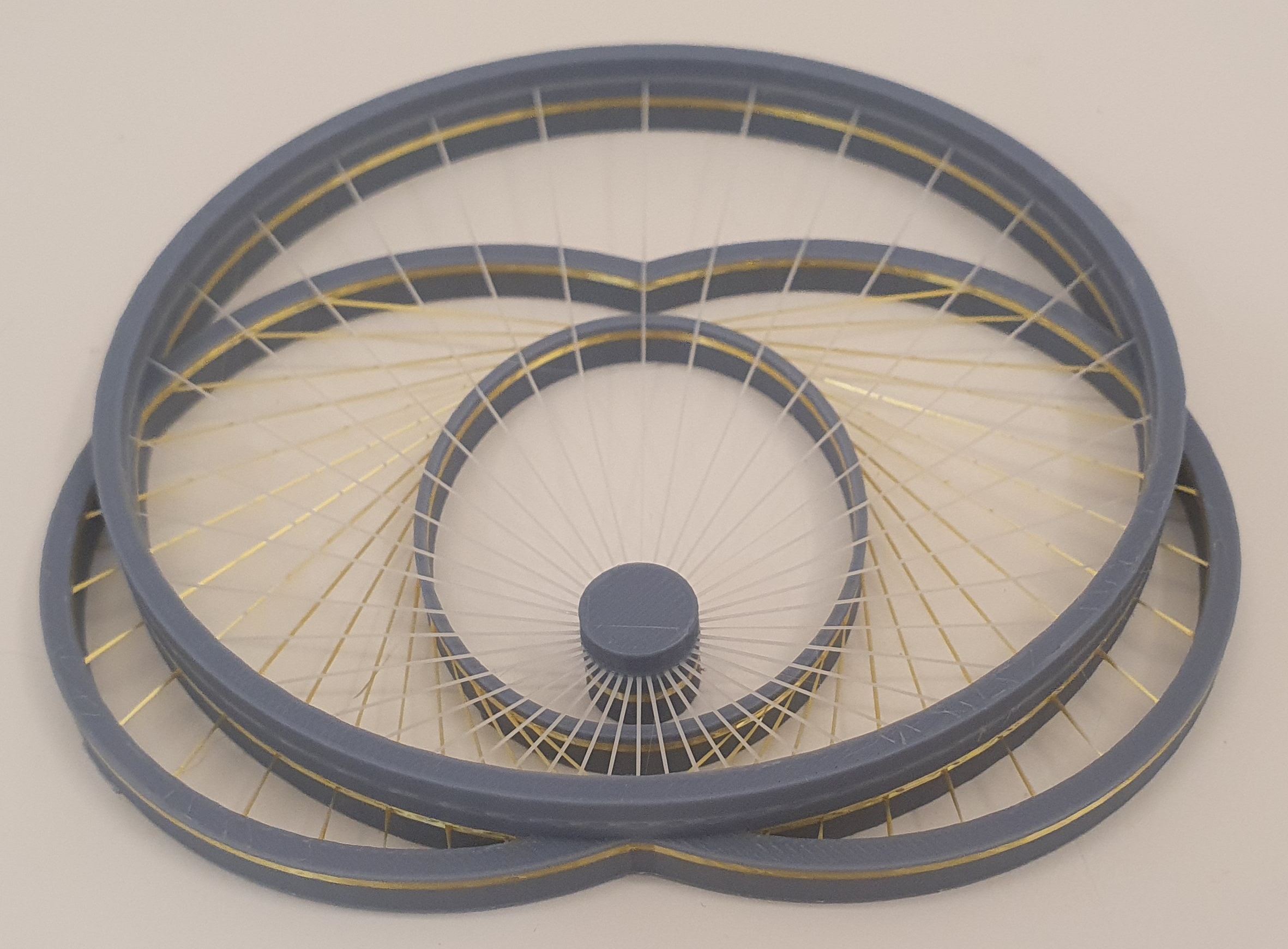 Feynman Motion of Planets Around Star - String Art