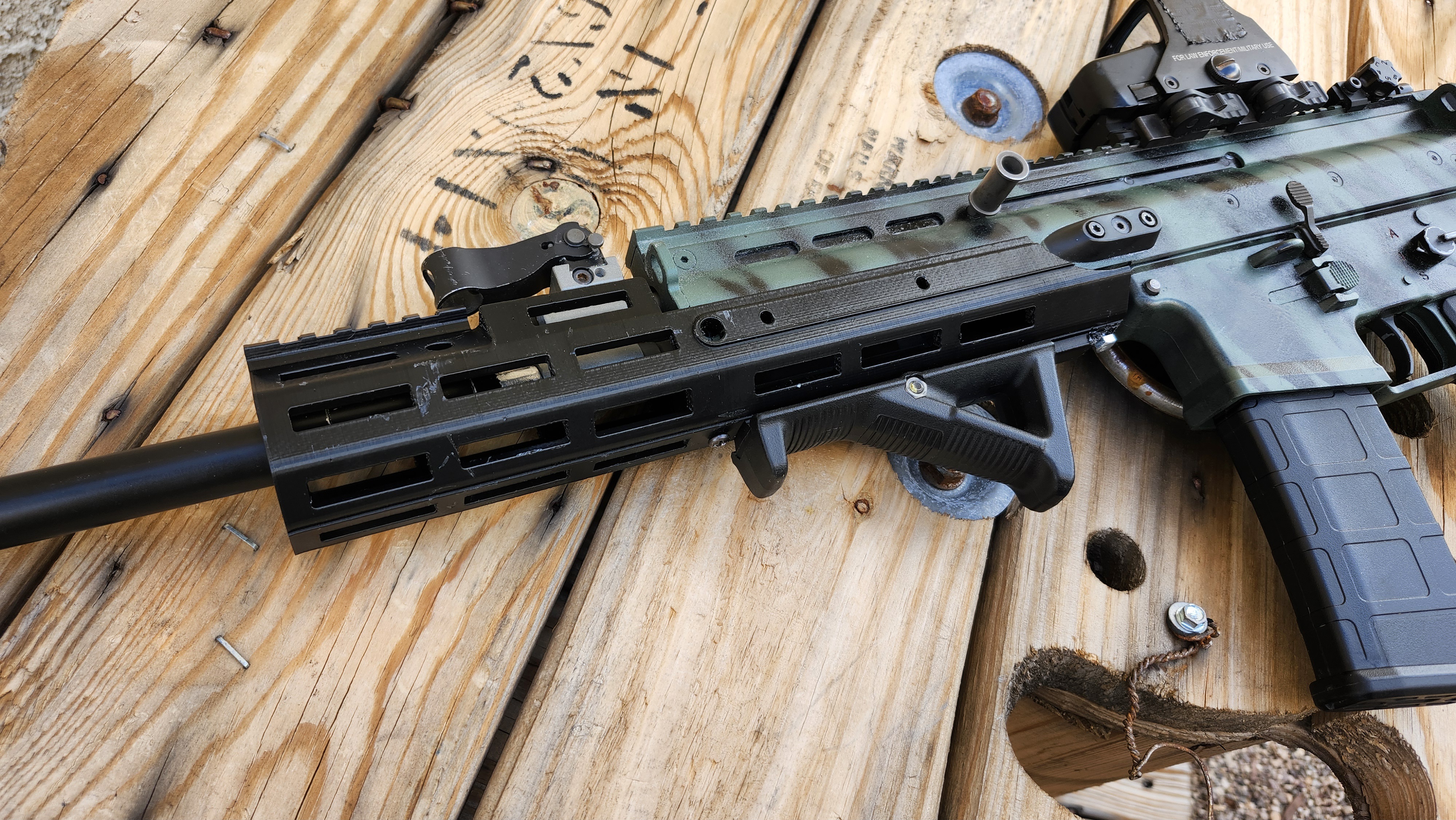 Mlok handguard for WE-Tech SCAR airsoft rifles