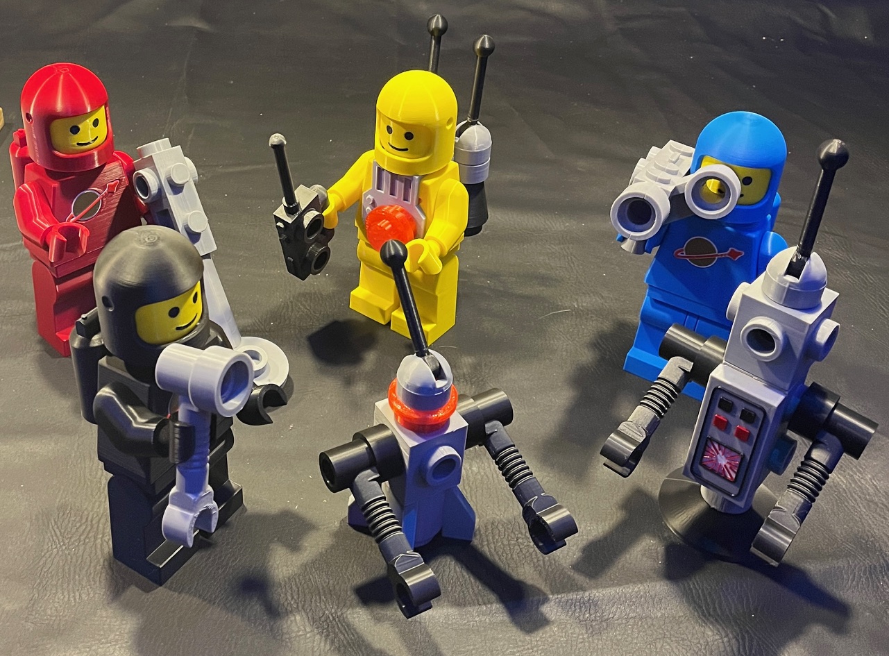 Classic Space Brick MegaFigures (5:1 Scale)