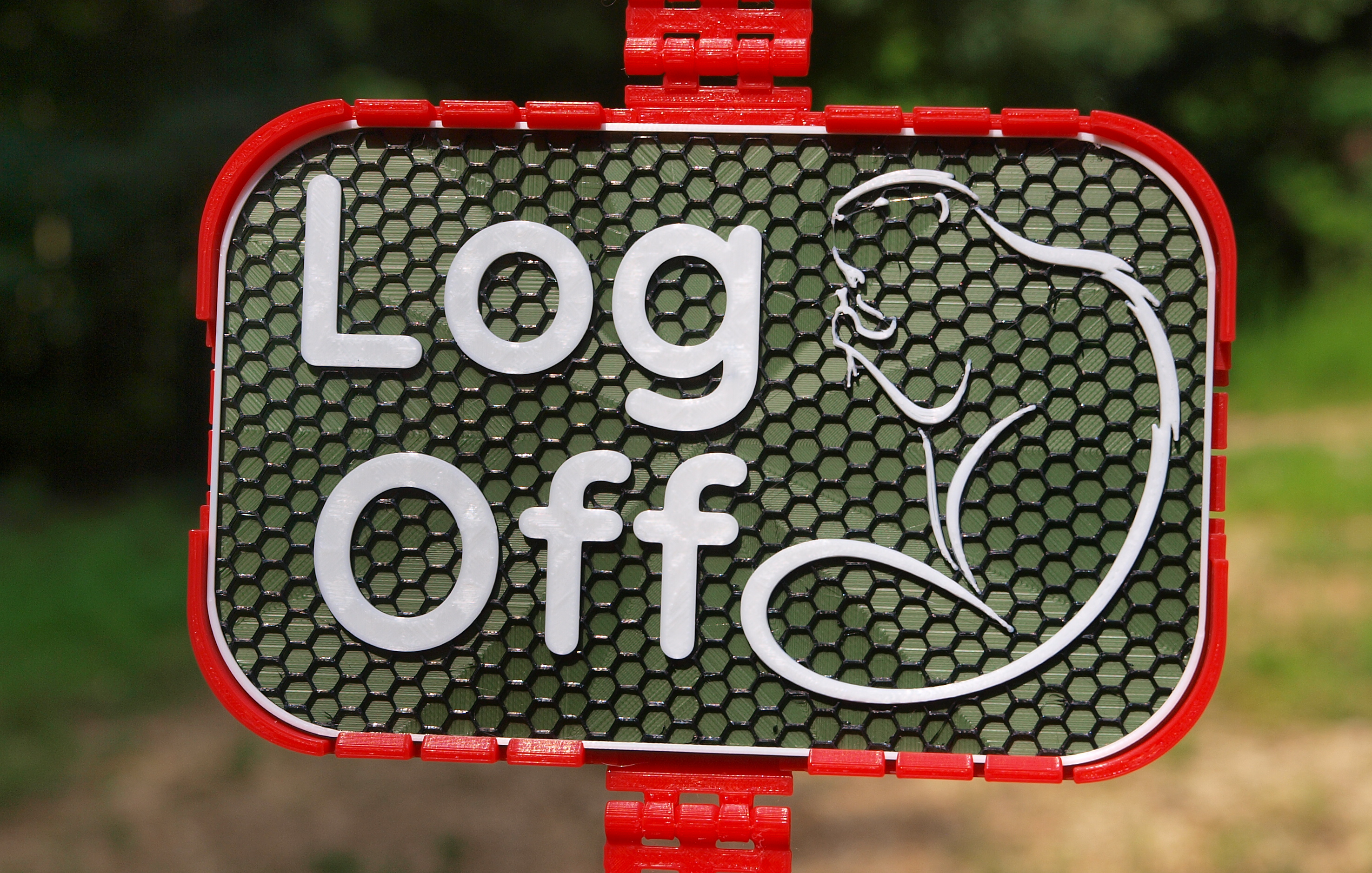 Beaver / Log Off / Busy signs