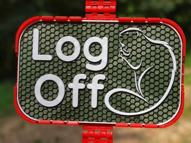 Beaver / Log Off / Busy signs