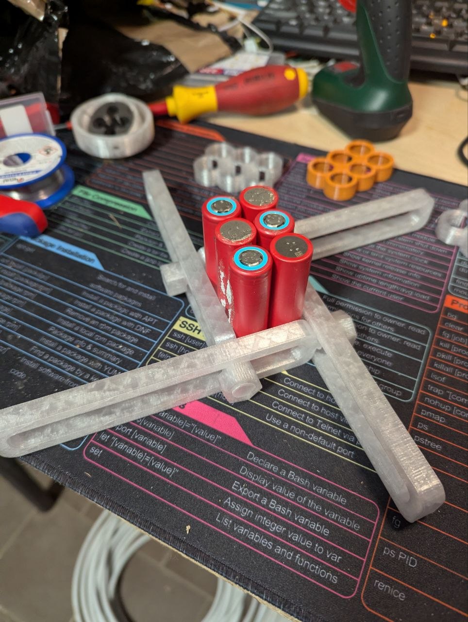 18650 battery spot welding jig