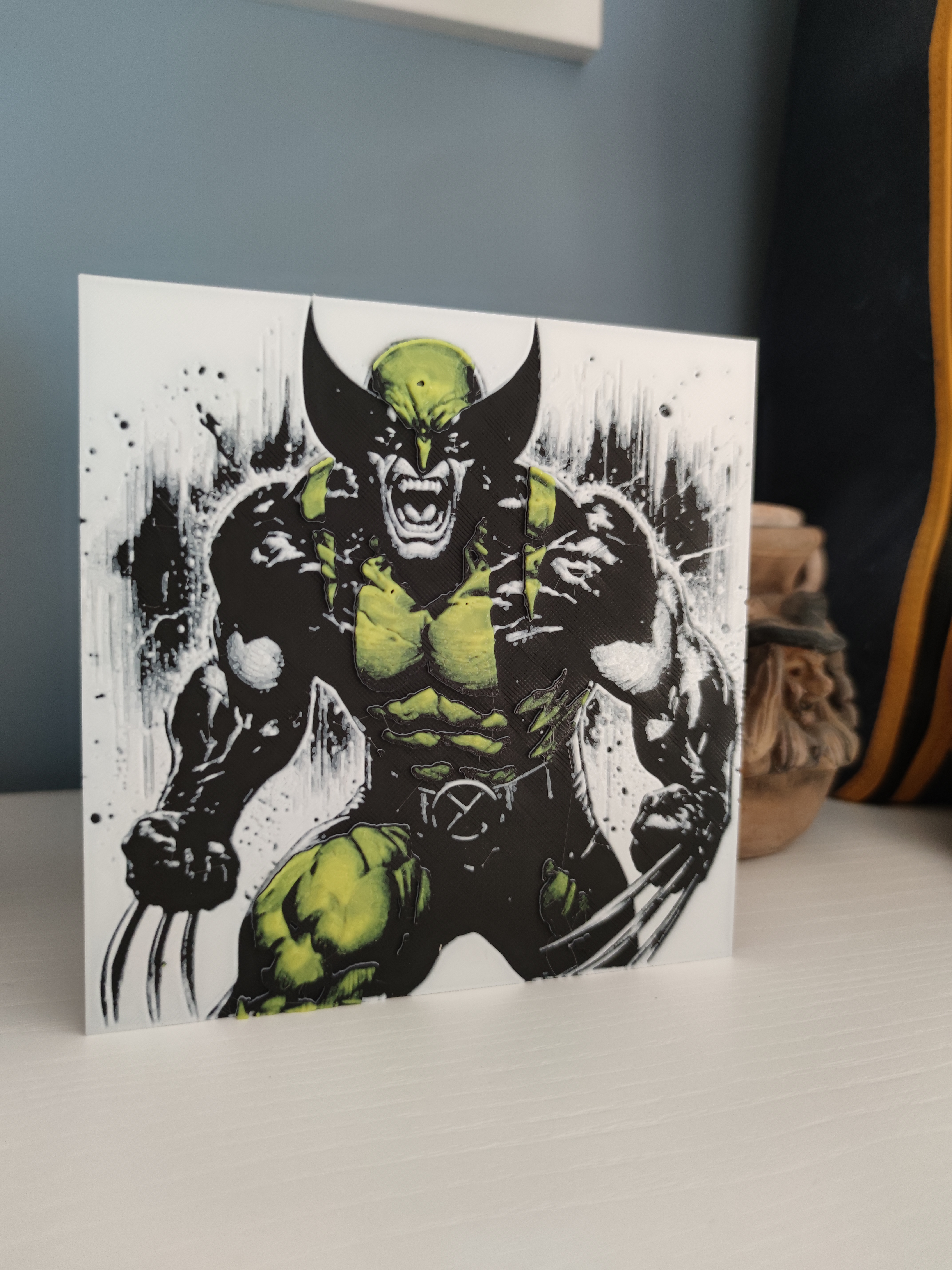 Miniatura 3 do modelo 3D Angry wolverine hueforge