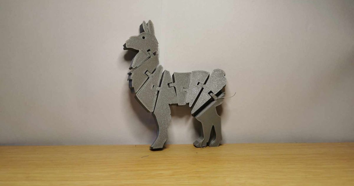 Flexi Llama by leonnnnnnnnn | Download free STL model | Printables.com