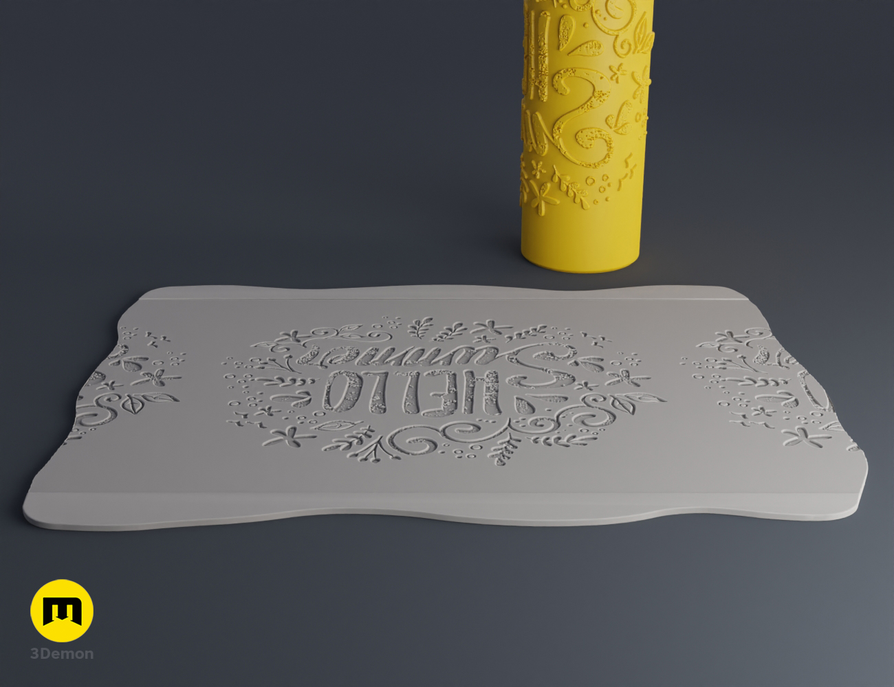Miniatura 20 do modelo 3D Summer Texture Rollers