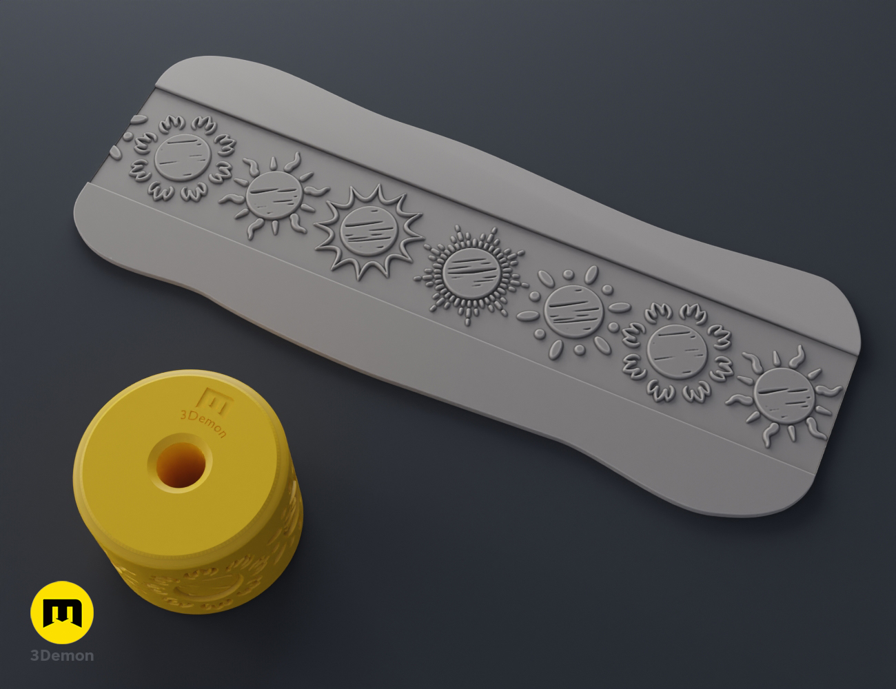 Miniatura 30 do modelo 3D Summer Texture Rollers