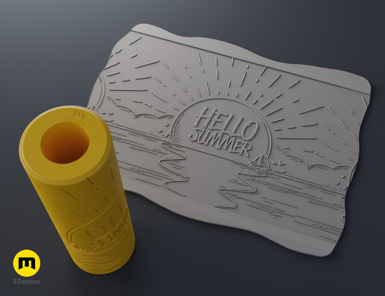 Miniatura 49 do modelo 3D Summer Texture Rollers