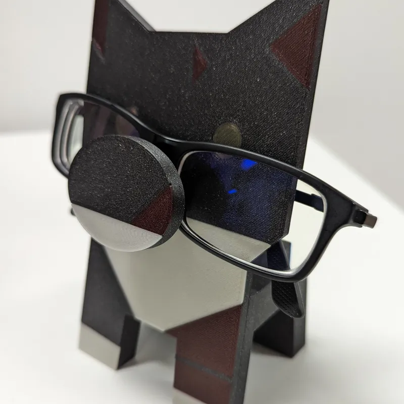 Free 3D file Cat eyeglasses holder 🐱・3D printable design to