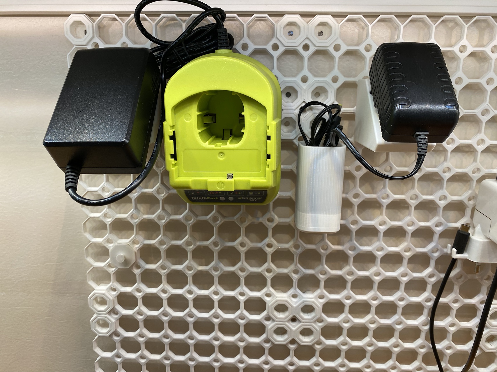 Multiboard Charger / Transformer holder (Europlug) 3D model thumbnail