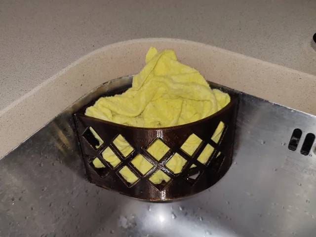 Sink tray for dishcloth or sponge
