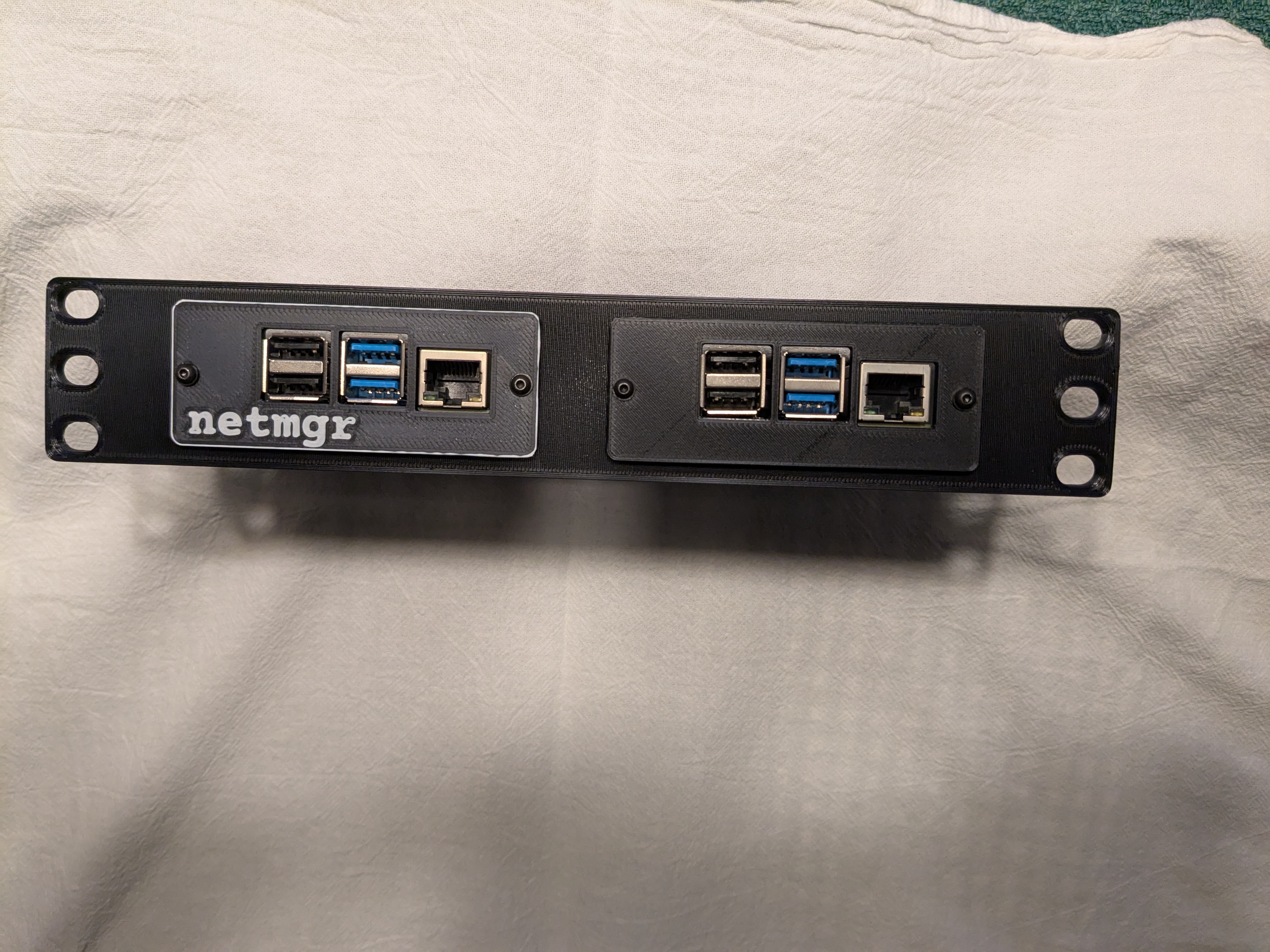 10" Rack Mount for Dual Raspberry PI's