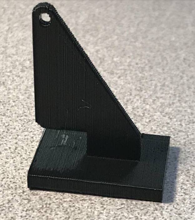 Servo horn, control surface - glue in place