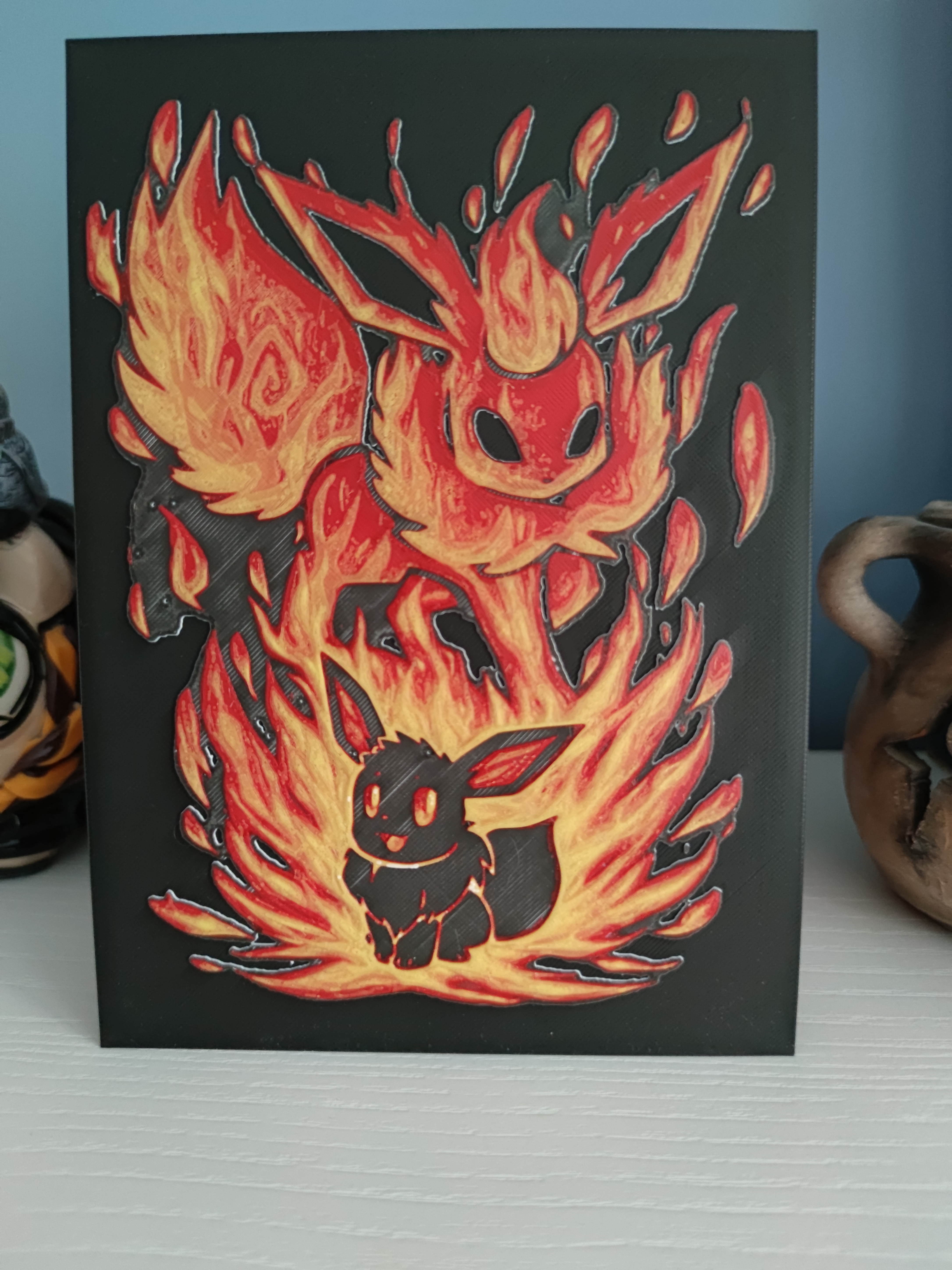 Hueforge fire eevee