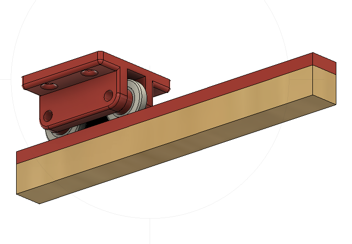 Guided Rail Carriage System - Roller Edition - Open Drawer