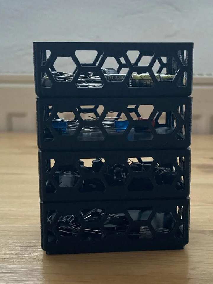 Stackable Hexagon Box - Honeycomb pattern box by Kubajz0s | Download ...