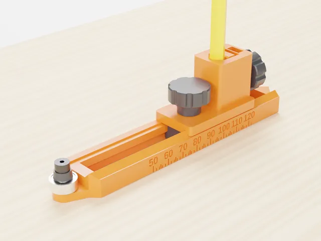 Adjustable Scribing Tool (Offset Scriber) with Bearing Follower