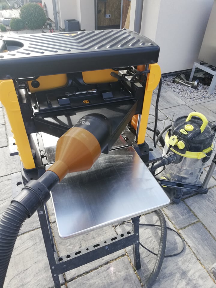 Dewalt DW 733 dust port reduction to hose of parkside dust collector