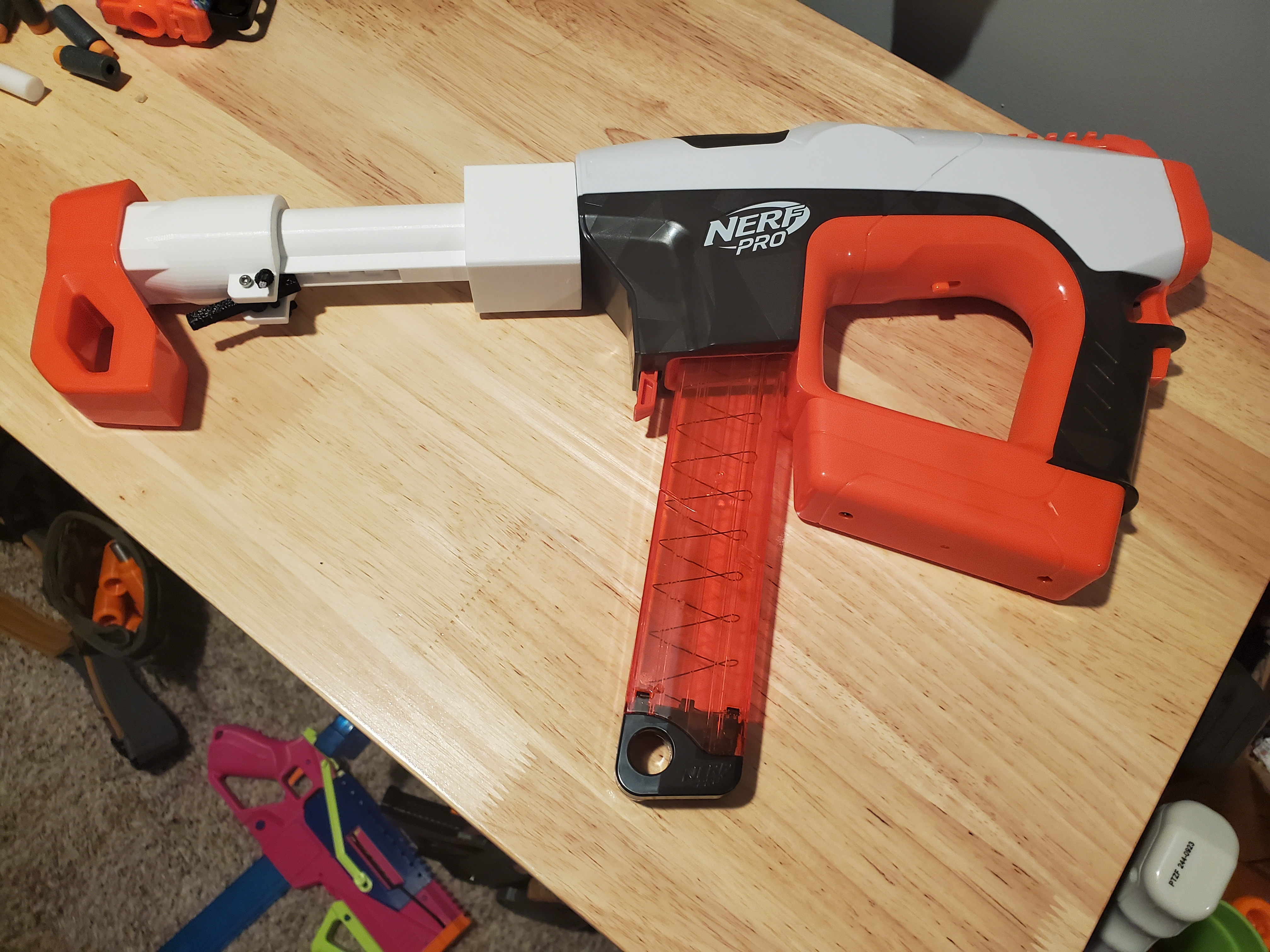 Buffer tube to Nerf NStrike Stock Lug