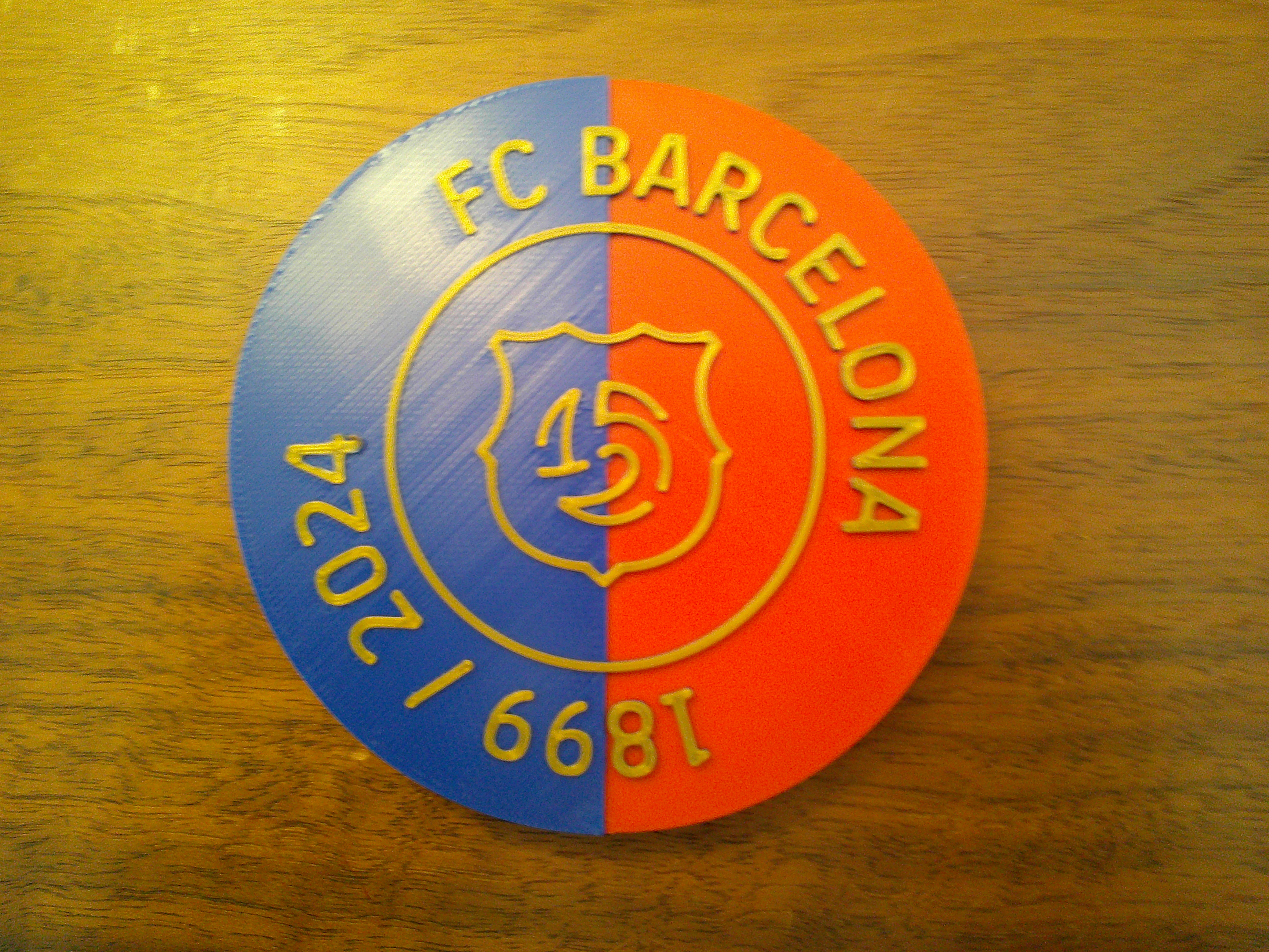 FC Barcelona 125th Anniversary Logo Coaster or Plaque