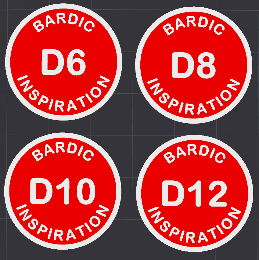 Bardic Inspiration Tokens By Zerazer Download Free STL Model if-you-want-to-achieve-success-stop-asking-for-permission