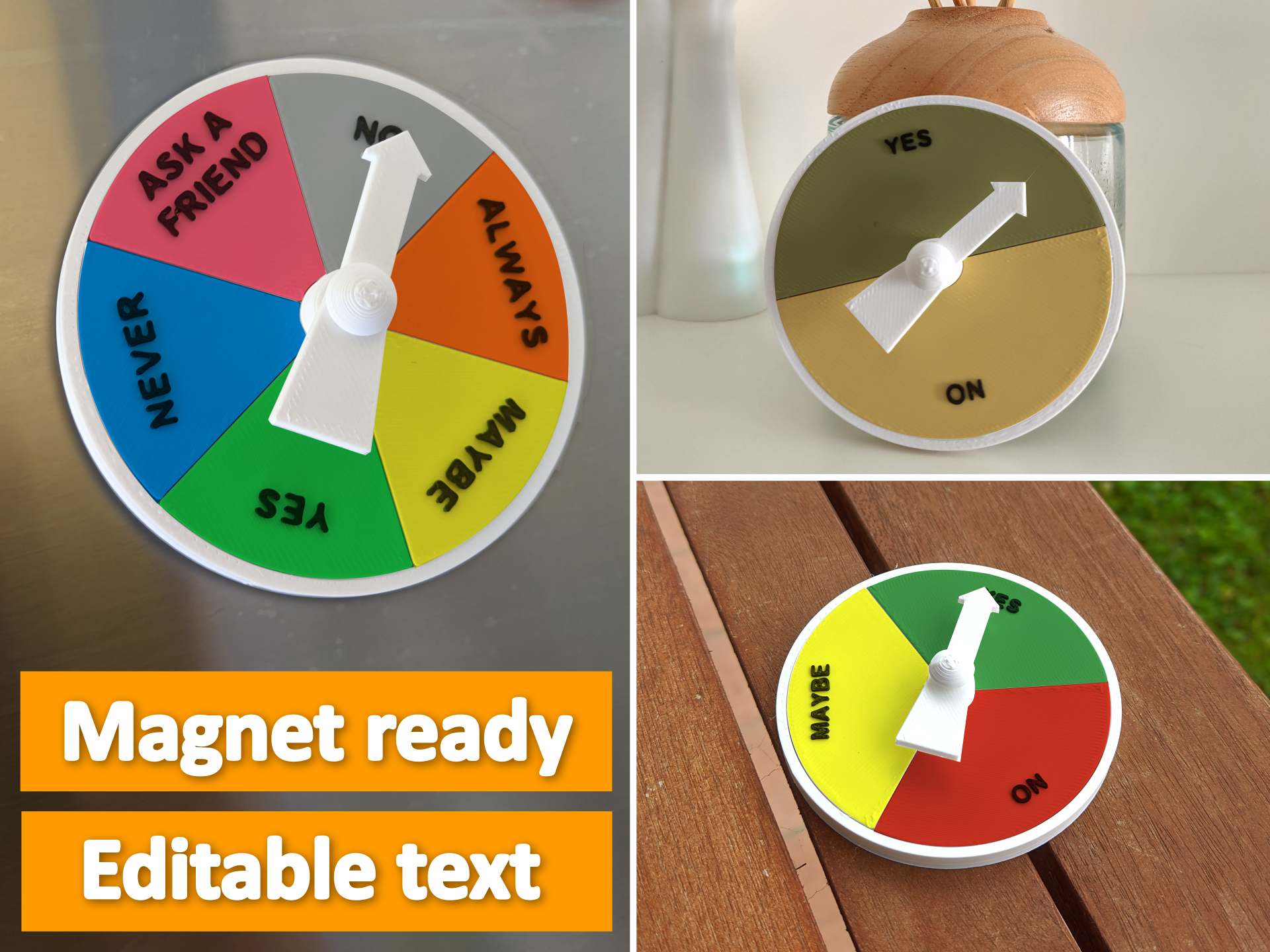 Customizable Decision Maker (Magnet ready)