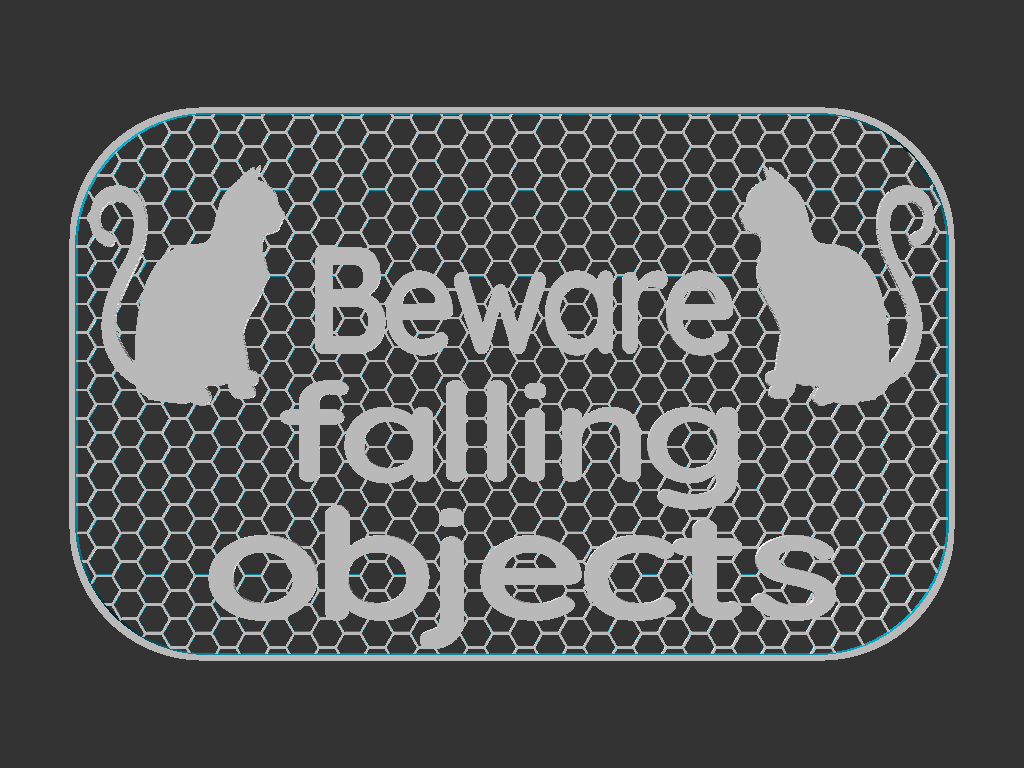 Falling Objects sign — miniatura 2