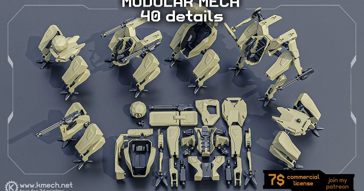 Mech Modular by Kmech Toys | Download free STL model | Printables.com