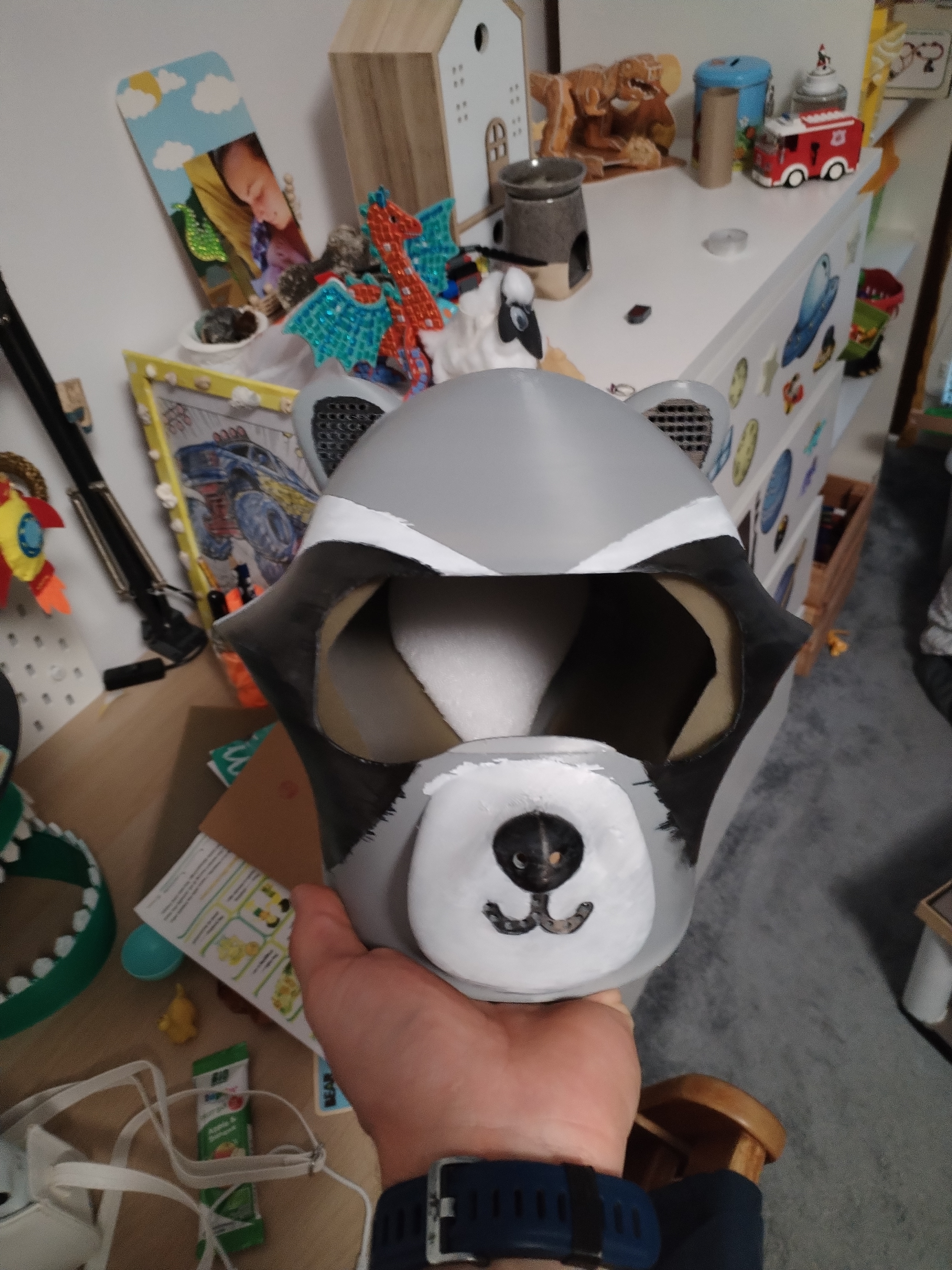 Raccoon Kids FullHead Helmet
