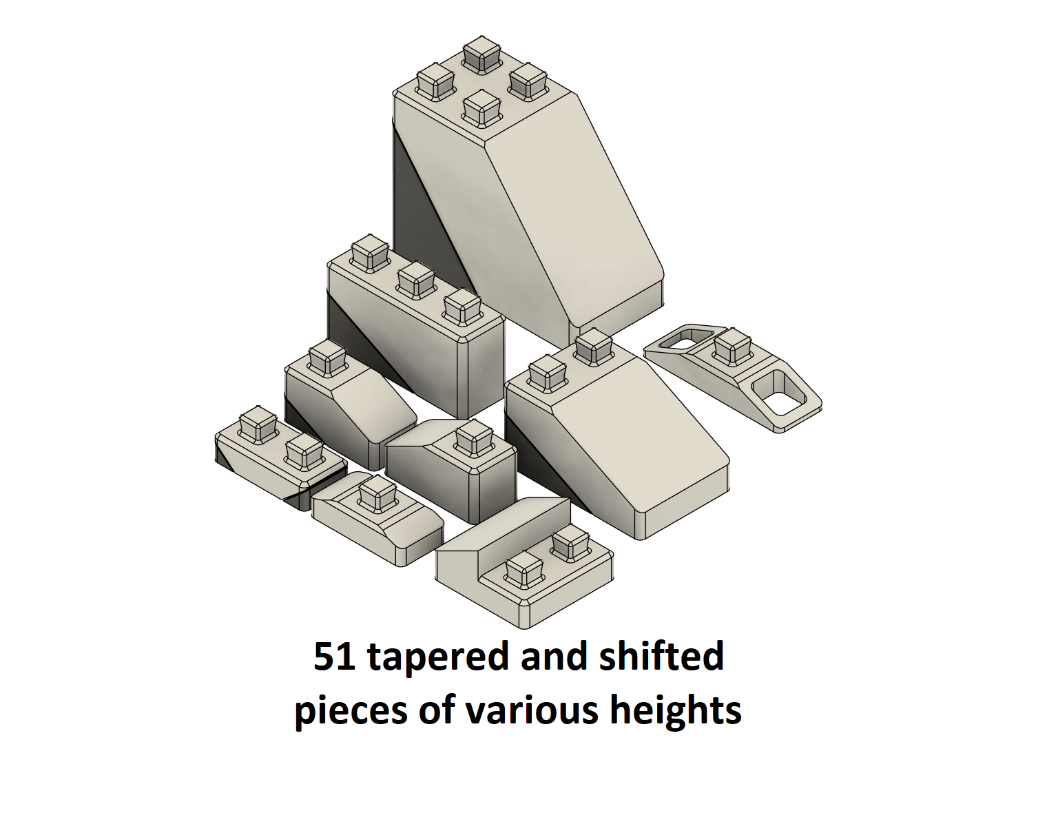 Brick3D - Tapered/Shifted bricks