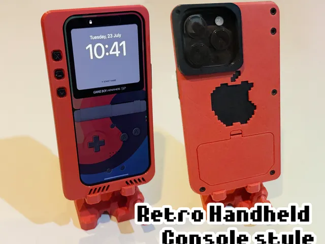 Handheld GBA Console Style front mounted button iPhone 15 pro Cover