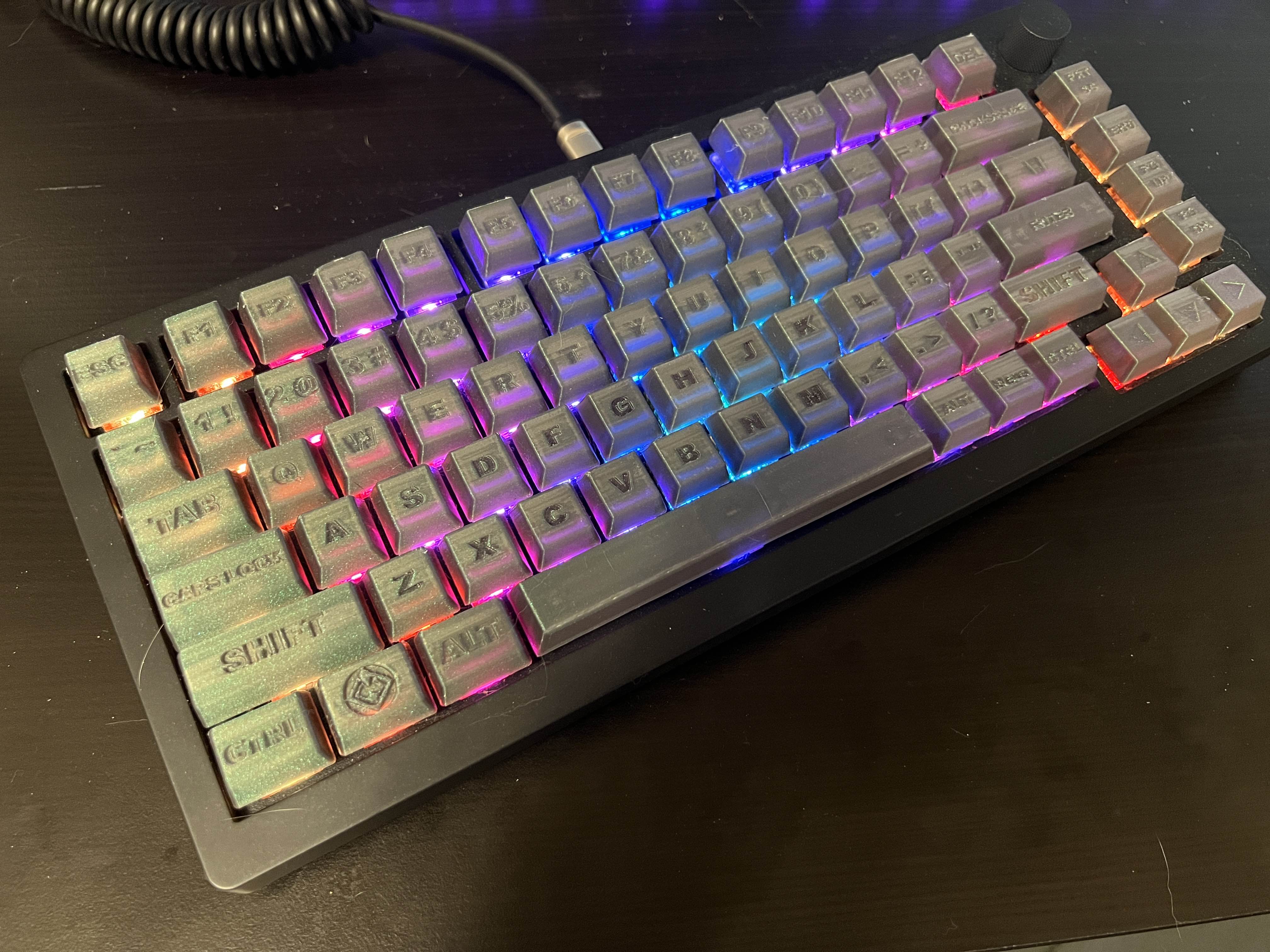 Keycaps for Mechanical DIY Barebones Keyboard