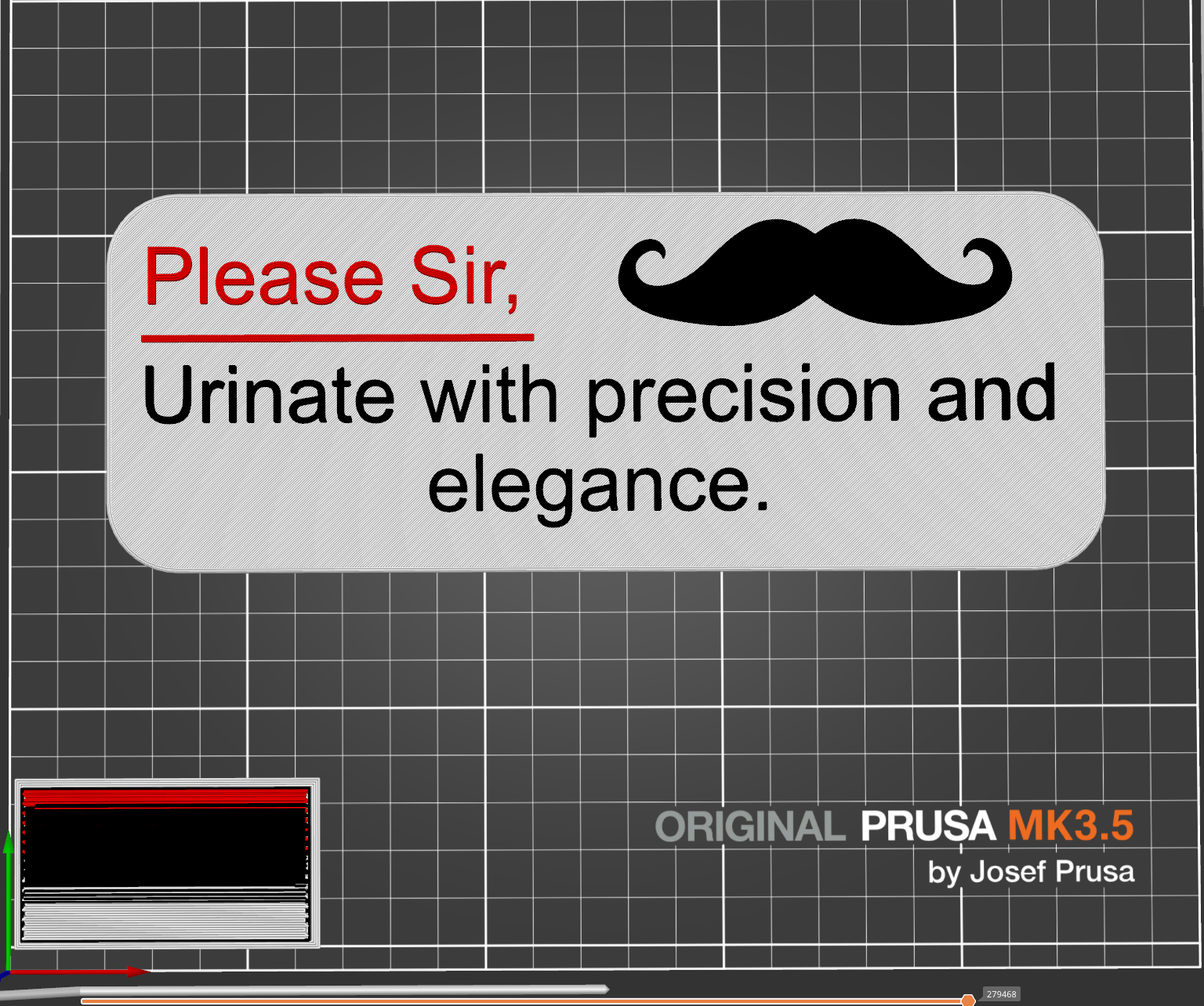 Urinate with precision and elegance sign
