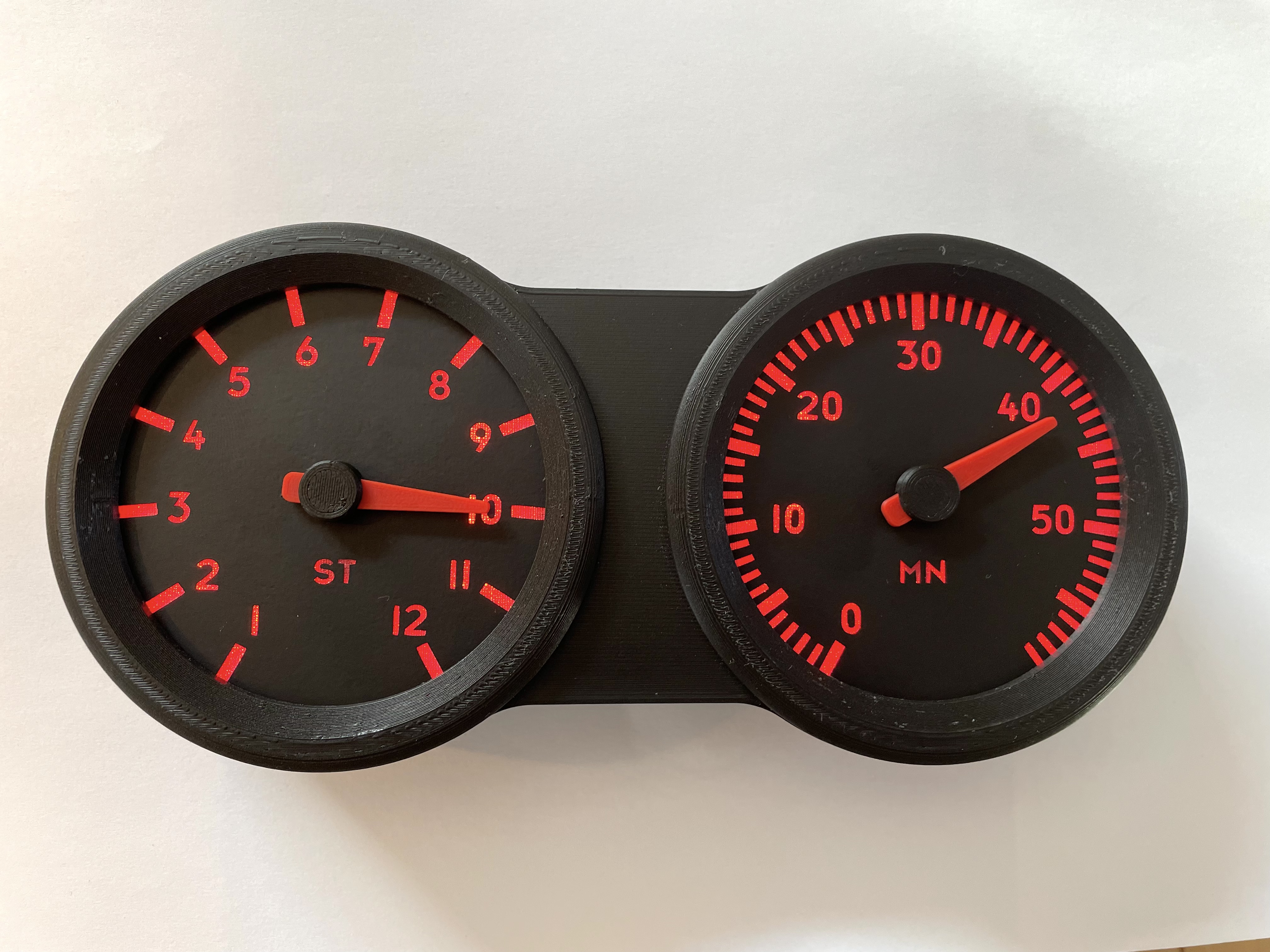Miniatura 5 do modelo 3D Speedometer Clock with plotted watch face