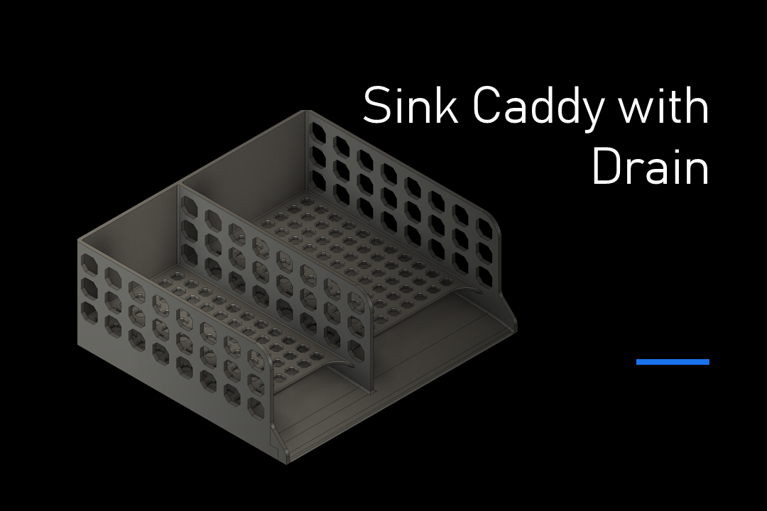 Kitchen Sink Caddy/Organizer with Drain