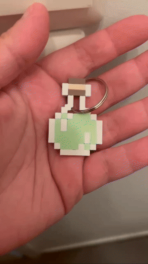 Potion keychain glow in the dark