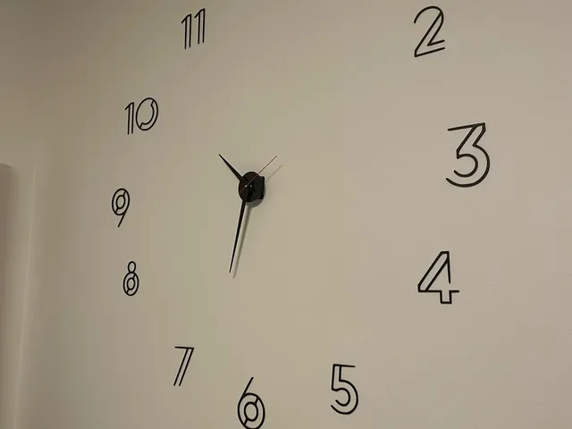 Large wall clock, Velké hodiny na stěnu